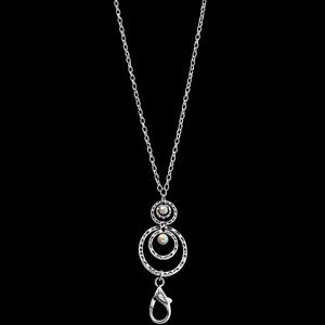 Paparazzi Silver and Opalescent Necklace/lanyard